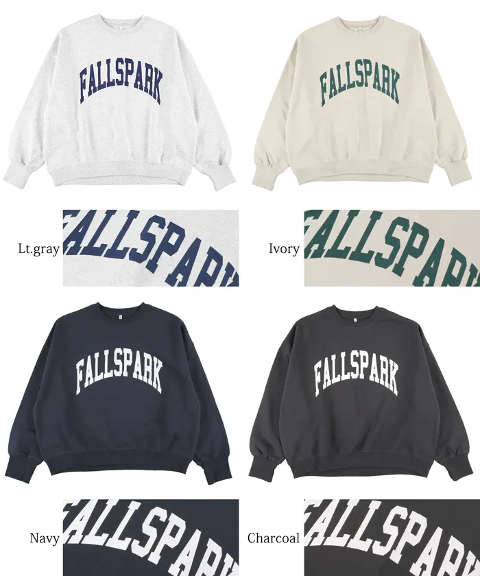 日本 COCA - 裏毛圓領百搭大學T-米杏