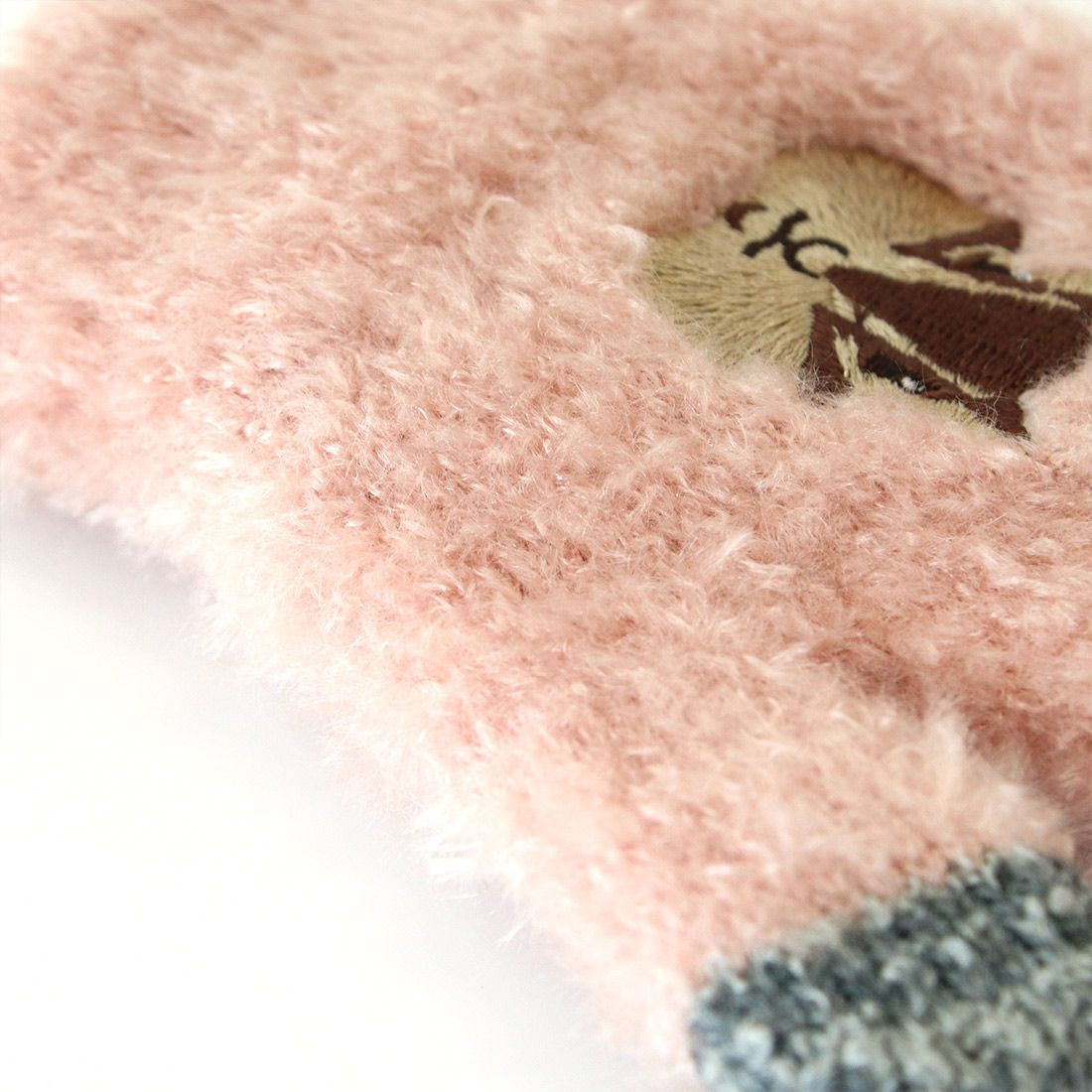 日本 TOMO - 兒童可觸控短絨保暖手套-水豚君-淺藍