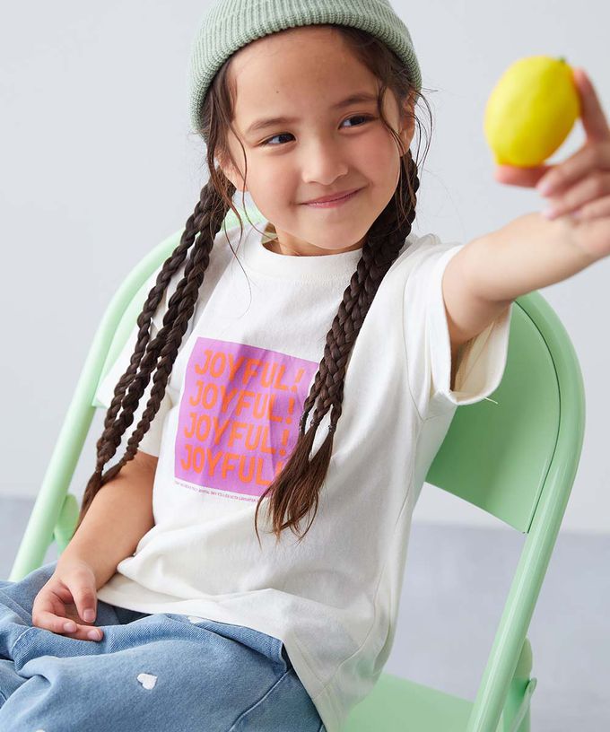 日本 devirock - 純棉定番短袖上衣-小字logo-紫