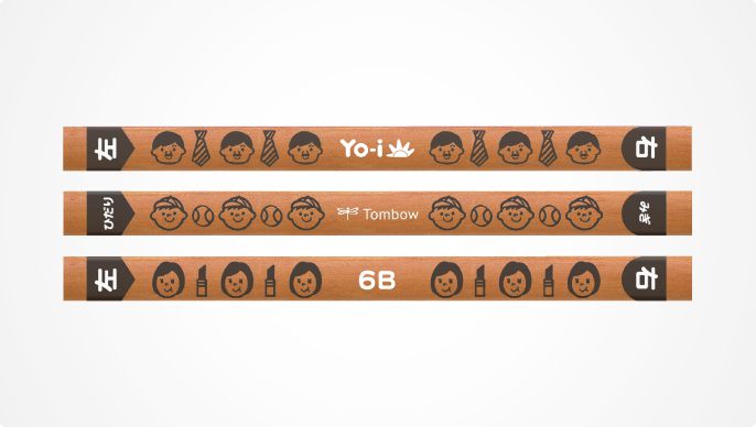 日本文具 TOMBOW - 蜻蜓牌 習字用三角鉛筆3支(6B)