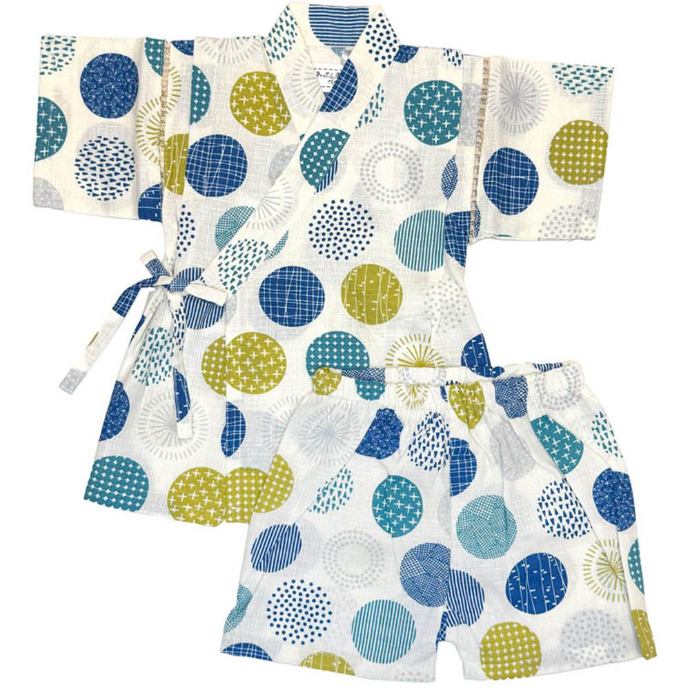 兩件式甚平-深藍色