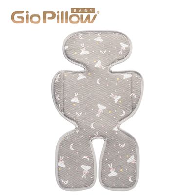 韓國 GIO Pillow - 超透氣推車/汽座座墊-花色款-晚安兔兔