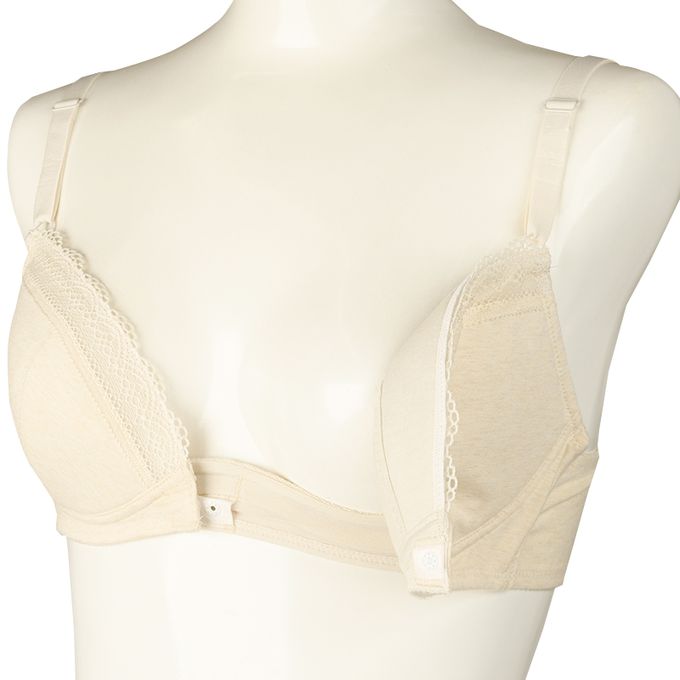 akachan honpo - 有鋼圈胸罩具哺乳功能-淺卡其色