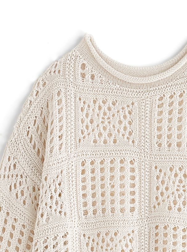 日本 GRL - 春日輕盈雕花鉤針上衣/罩衫 (F)