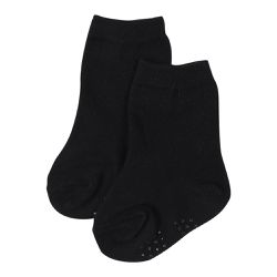 akachan honpo - 經典中筒襪-黑色 (9~14cm)