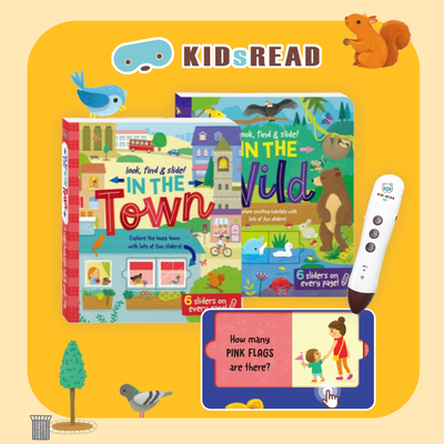 【KIDsREAD】look find & slide 躲貓貓滑塊遊戲書