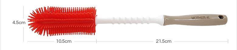 MOTHER-K - 矽膠奶瓶刷 (大＋小）-2入組-藍莓色-一大一小