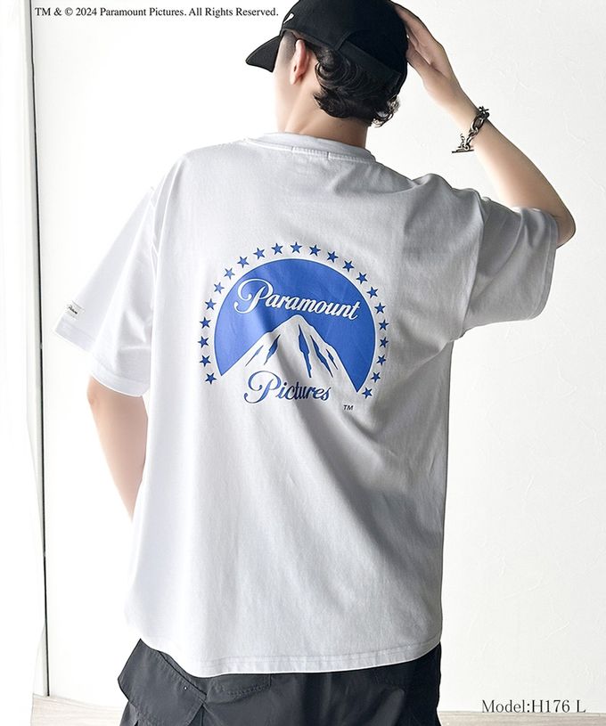 日本 Classical Elf - JAVAx派拉蒙 背後印花寬版上衣-logo-白