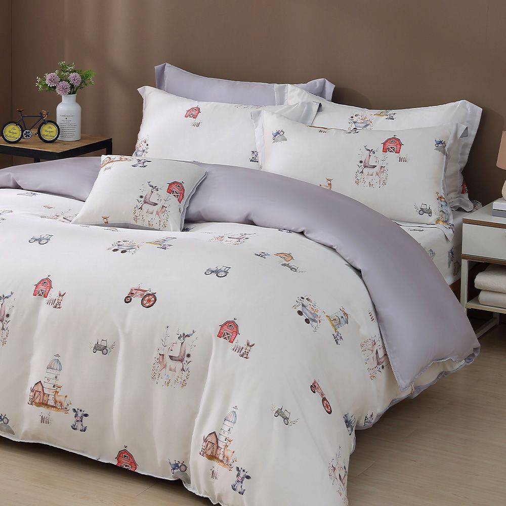 雙人兩用被套 300織100%天絲 萊賽爾-小夢斑比