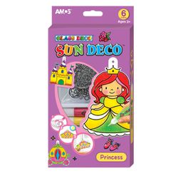 韓國 AMOS - 6色公主主題吊飾玻璃彩繪膠