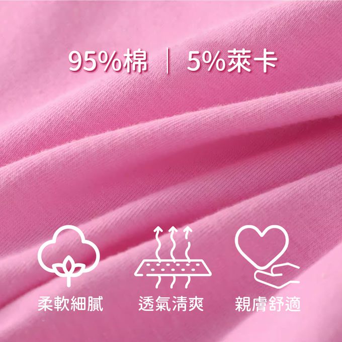 小 pipi - 有機純棉兒童四角平口內褲3件組_女童-繽紛小熊