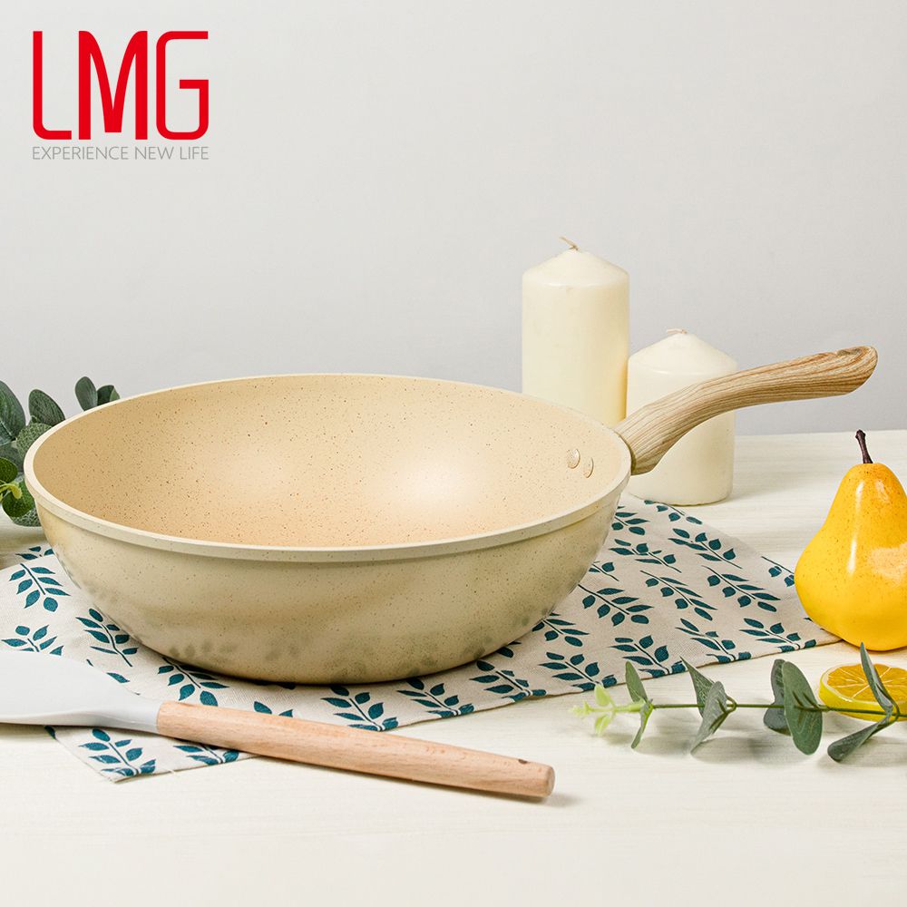 LMG - 香草系列日式不沾炒鍋-30cm