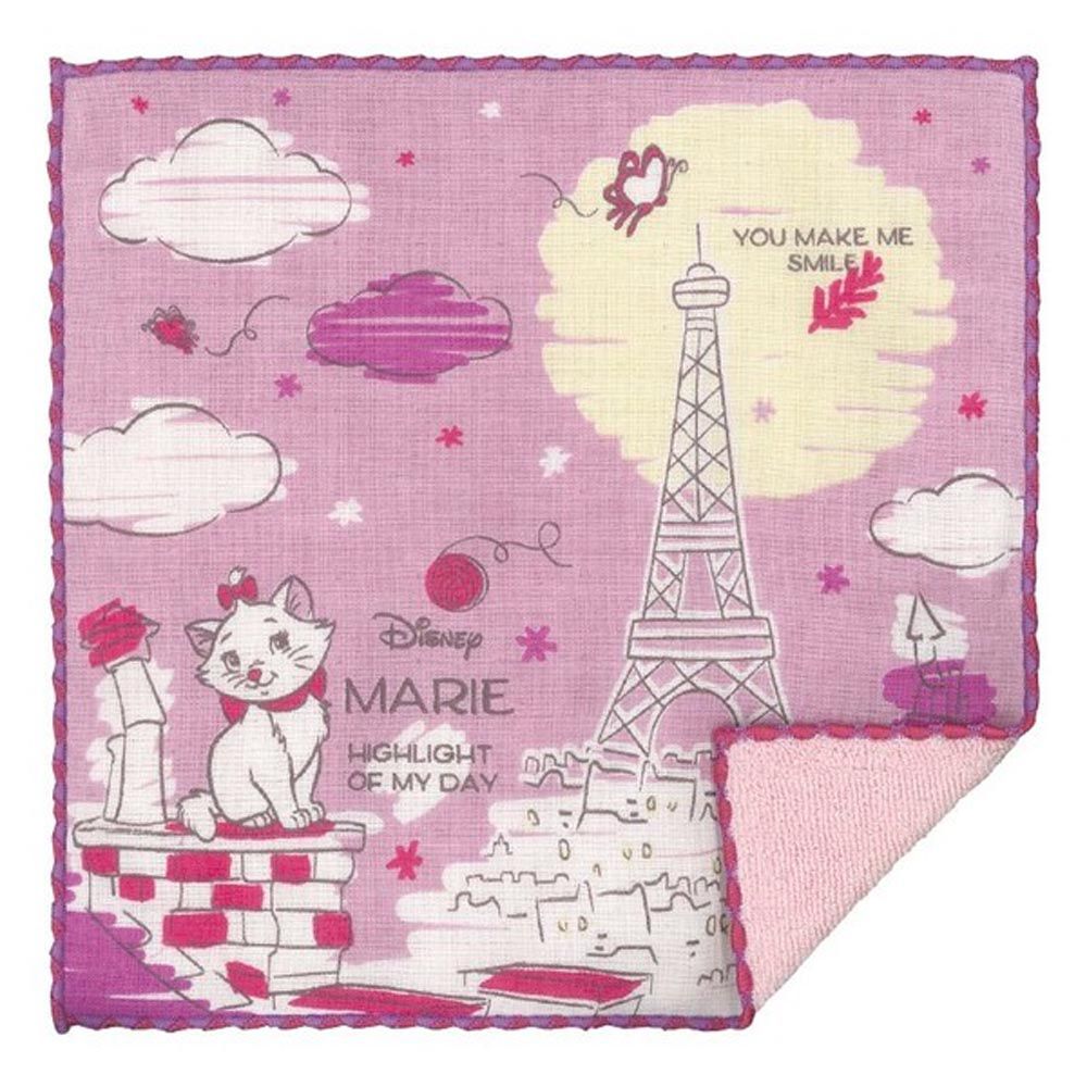 日本 Prairie Dog - 【ima+】日本製今治純棉手帕-瑪麗貓-粉紅法國 (24x24cm)