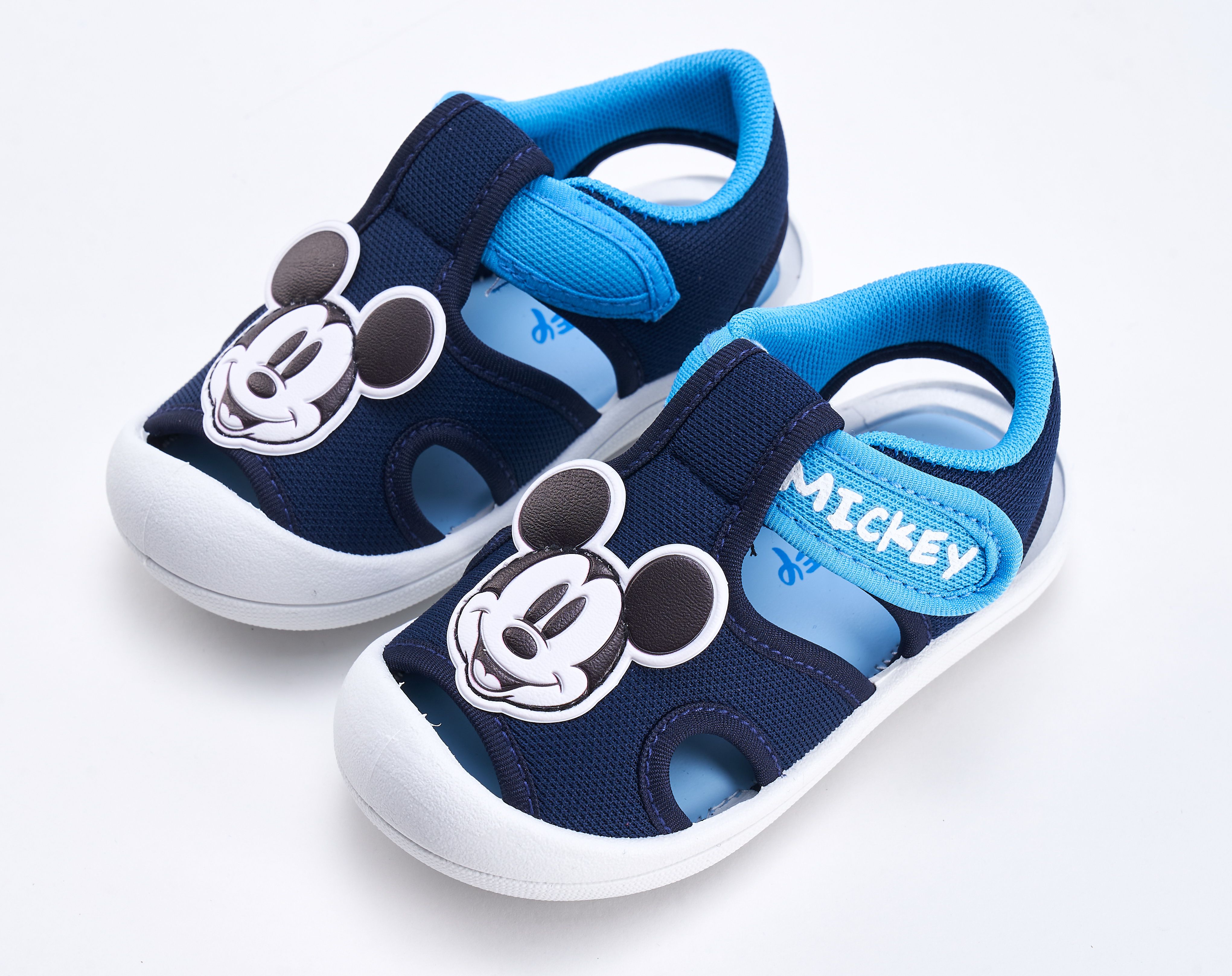 akachan honpo - 米奇經典造型護指涼鞋-藍色