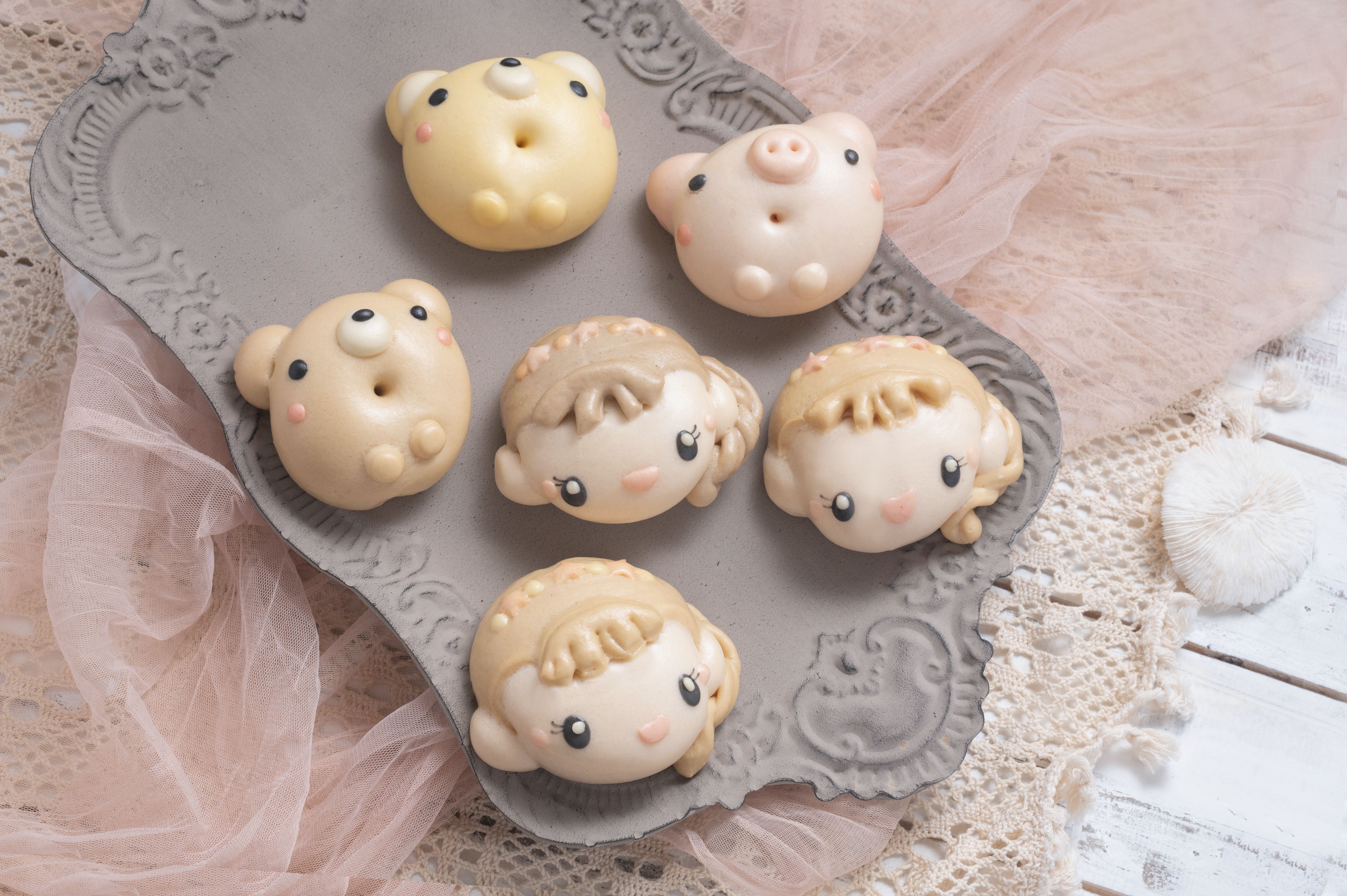 老甜媽手工饅頭 - 甜心小公主與小夥伴-320克