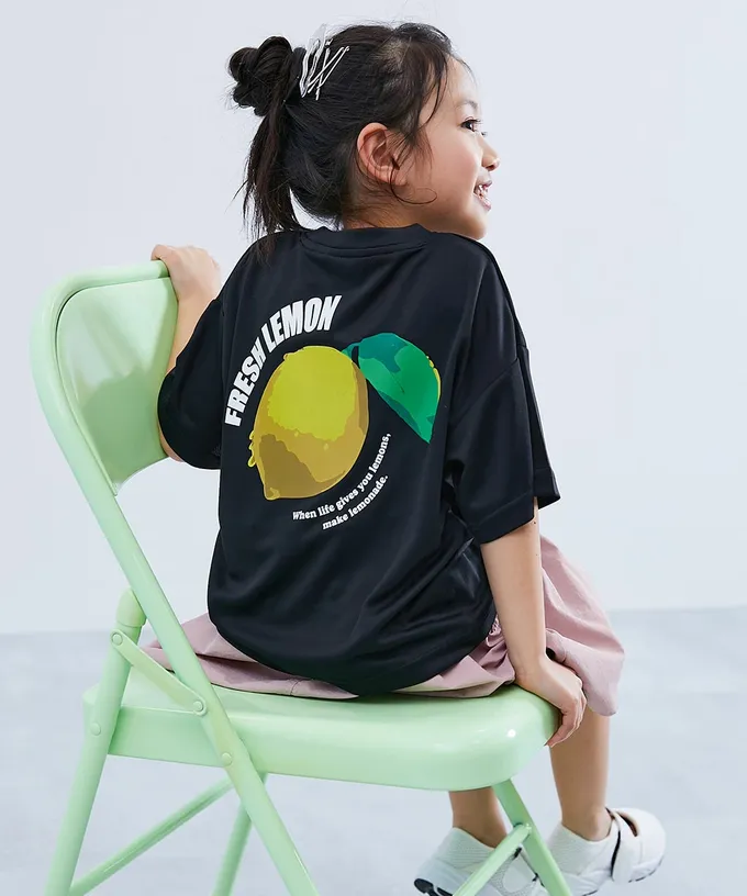 日本 devirock - 涼感速乾網眼 超舒適短袖上衣-英文logo-黑