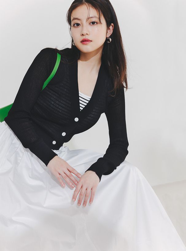 日本 GRL - 熱銷定番 百搭透氣修身長裙-經典黑