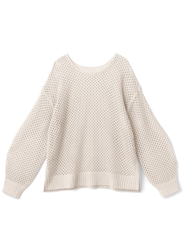 日本 GRL - 時尚鉤針洞洞罩衫/上衣-黃 (F)