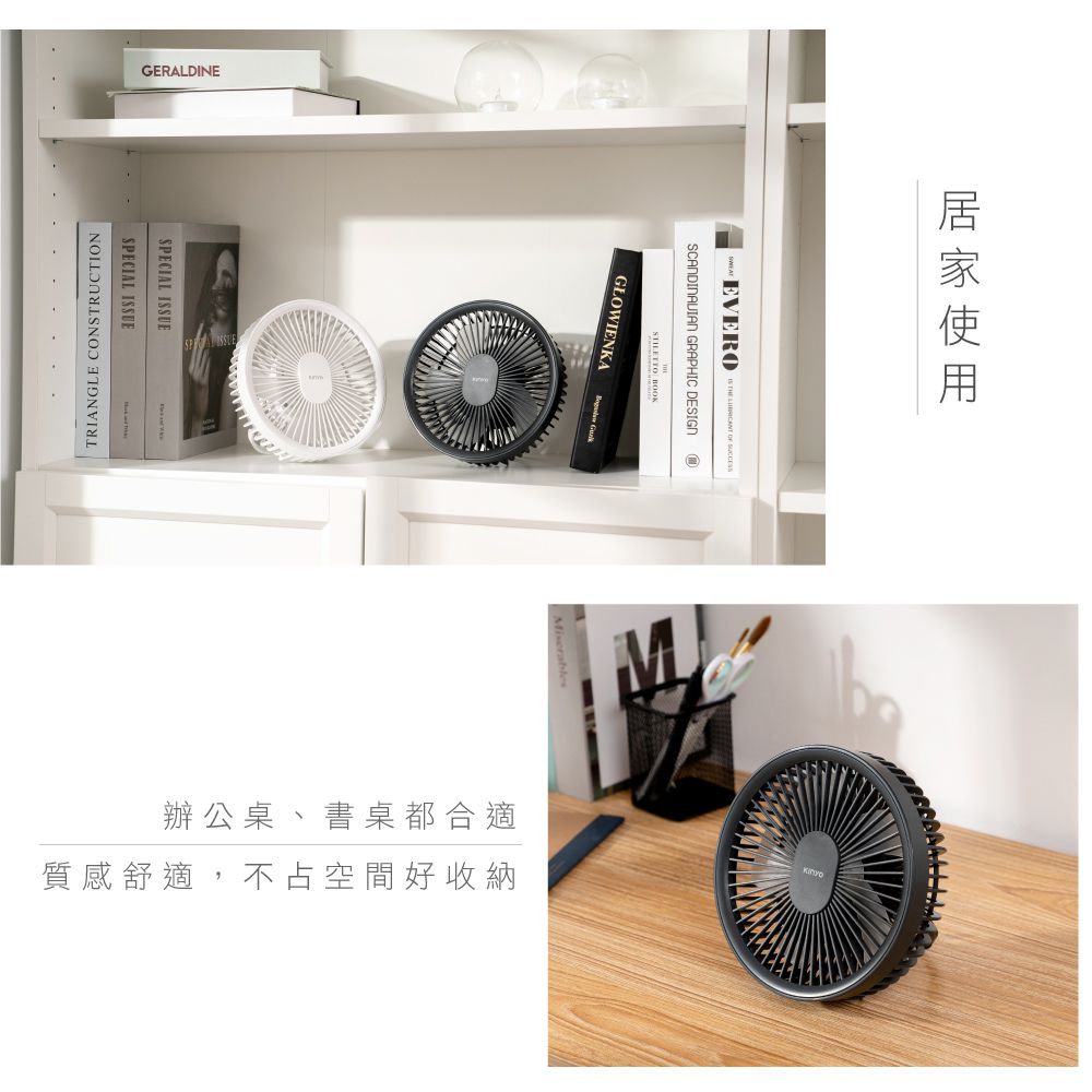 KINYO - 無線遙控LED吊扇-白色-UF7065W