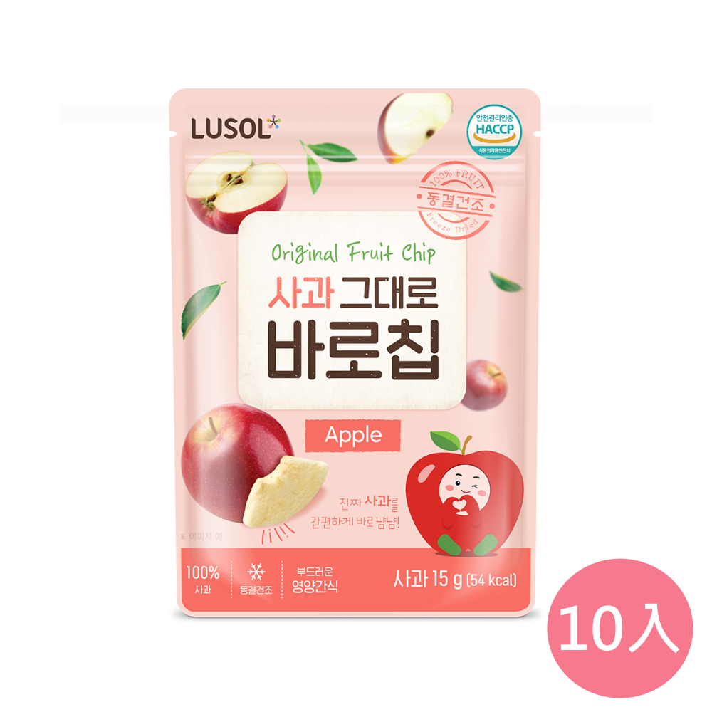 韓國 LUSOL - 水果乾(6m+) (蘋果)-15gX10袋