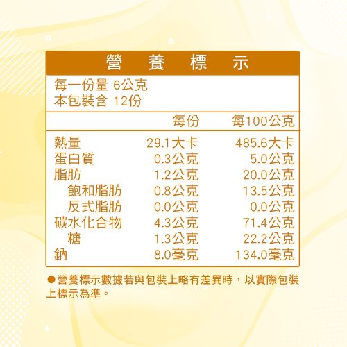 媽祖婆祈福餅(72g)-6包組