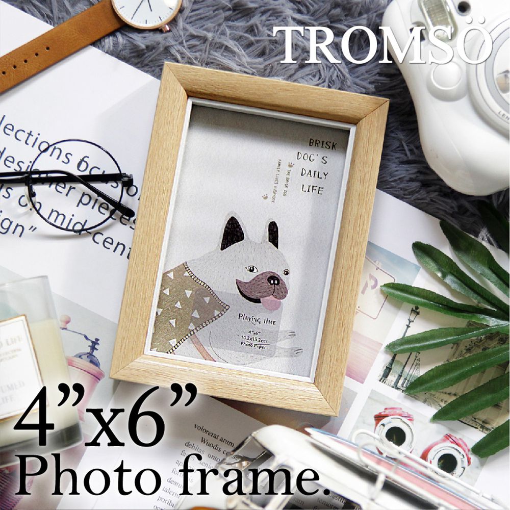 TROMSO - 品味時代路易木紋雙色4X6相框  原木