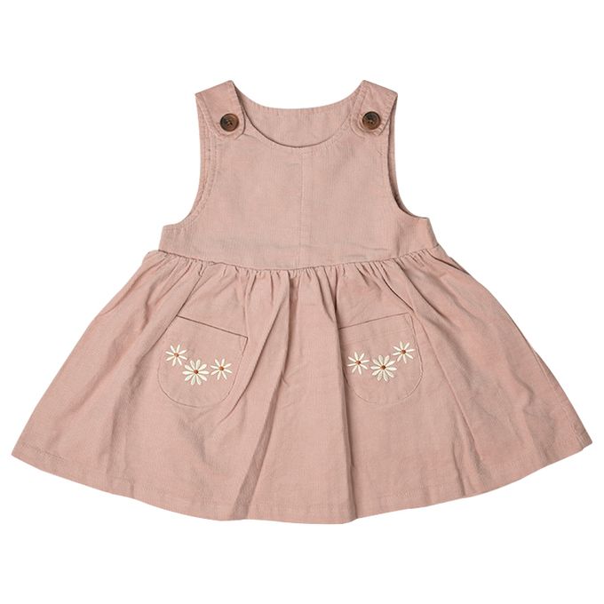 akachan honpo - 背心裙-超細燈芯絨-粉紅色