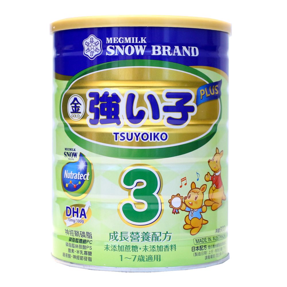 雪印 - 金強子3 PLUS成長營養配方900gX12罐