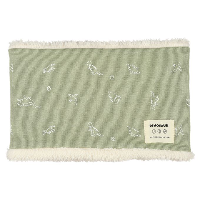 akachan honpo - 圍脖-恐龍印花-軍綠色 (90~95cm)