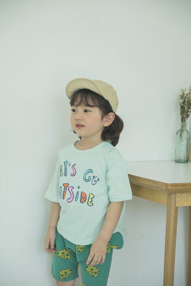 韓國 Mimico - Let's go 字母T-薄荷綠