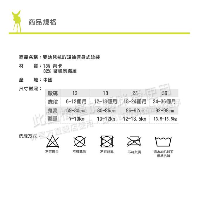 德國 Lassig - 嬰幼兒抗UV短袖連身式泳裝-線條粉