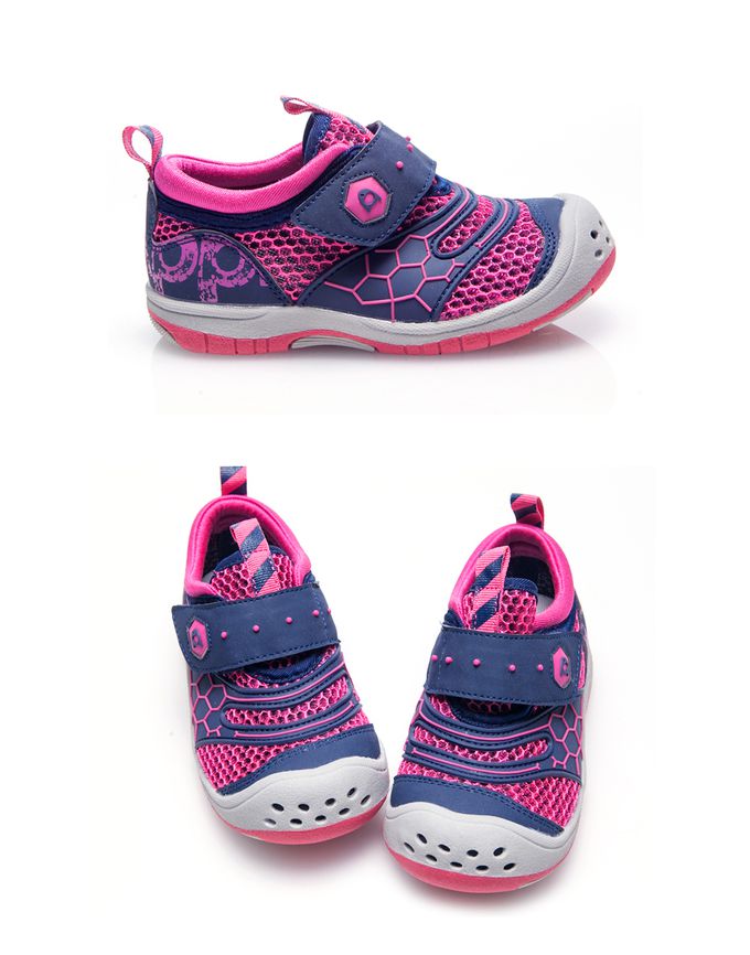 Dr. Apple - 機能童鞋 帥氣LOGO懷舊印刷透氣小童鞋-桃