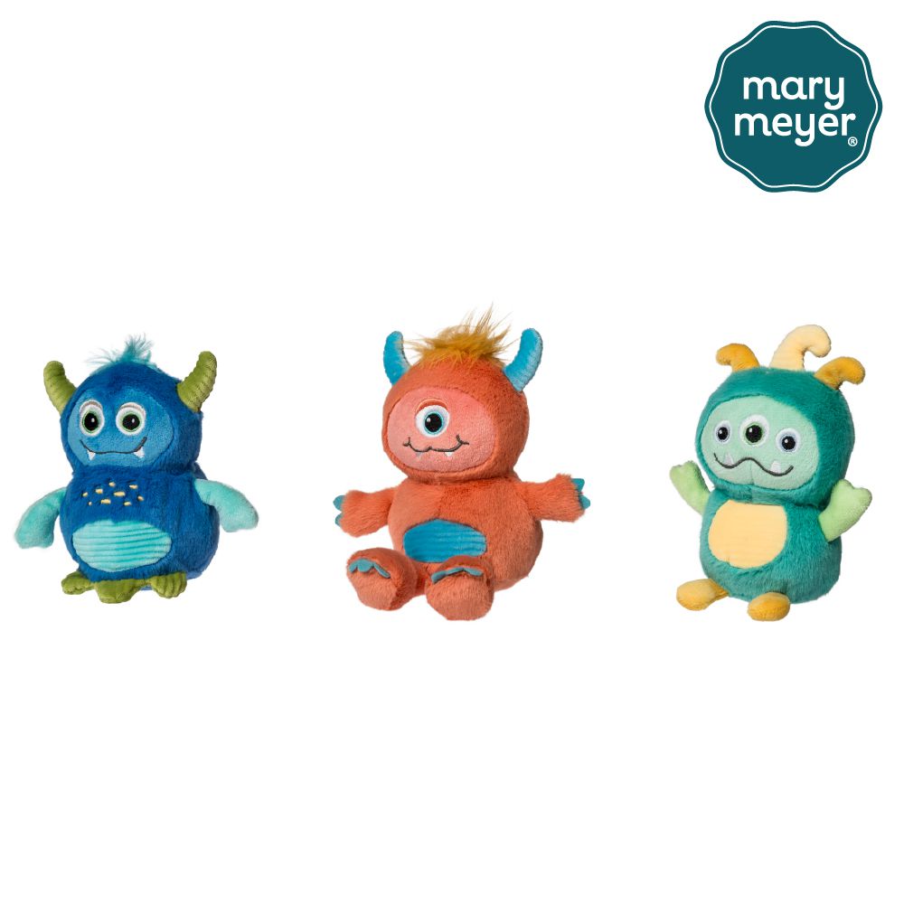 怪獸家族-袋裝3入組-單眼毛怪+藍寶毛怪+三眼萌怪