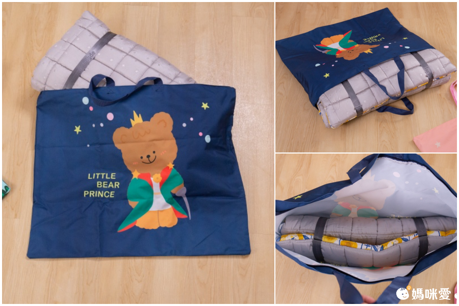 兒童睡袋收納袋-可愛兔子-薄荷綠