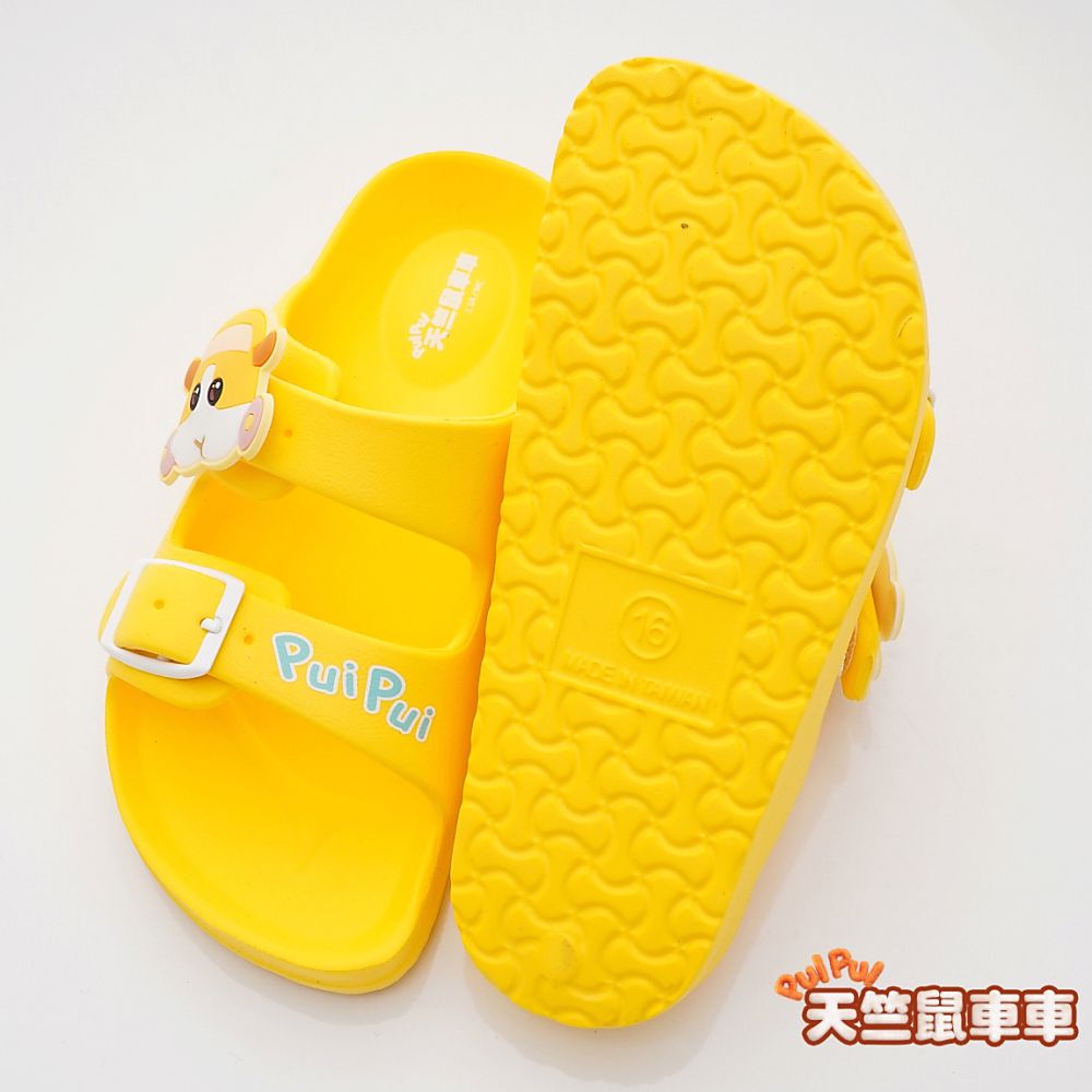 天竺鼠車車 - 台灣製天竺鼠車車休閒拖鞋(中小童段)-黃