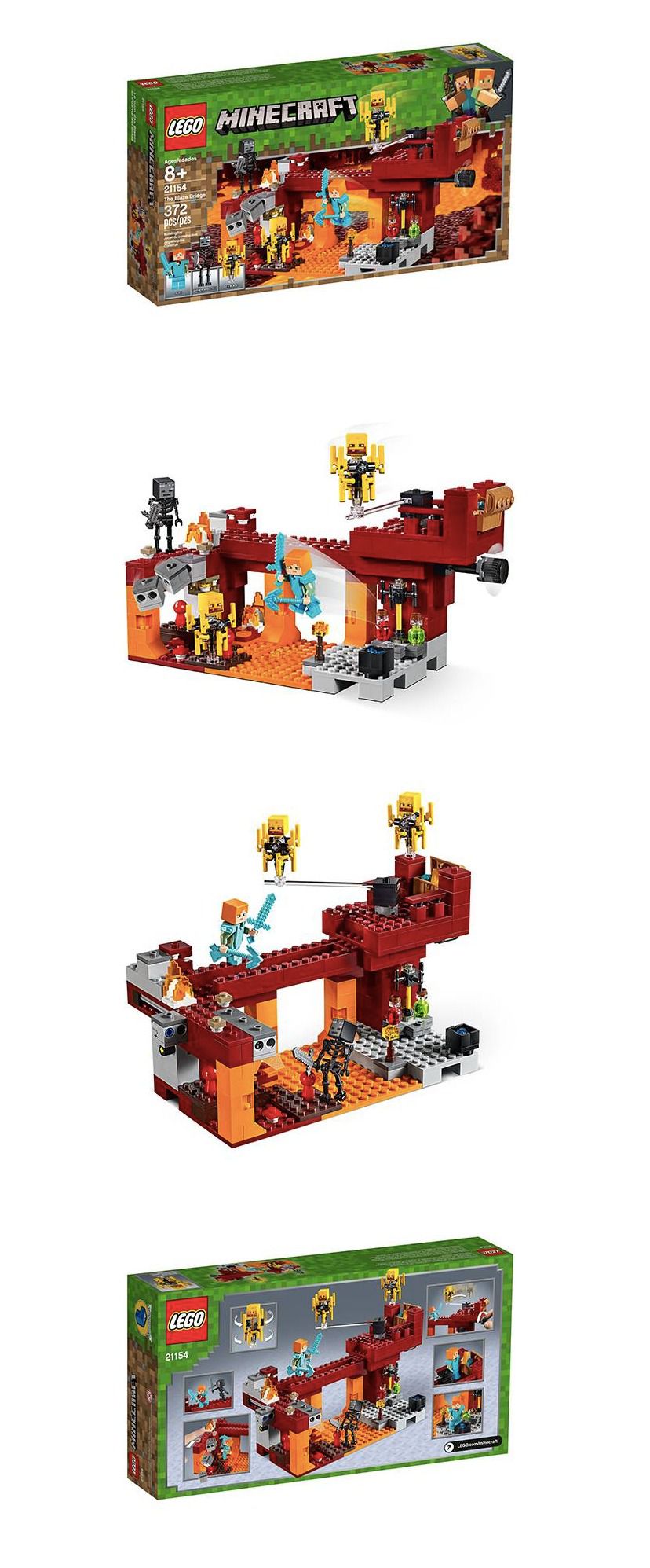 樂高 LEGO - 【新品】樂高Minecraft Micro World系列- The Blaze Bridge 21154-372pcs