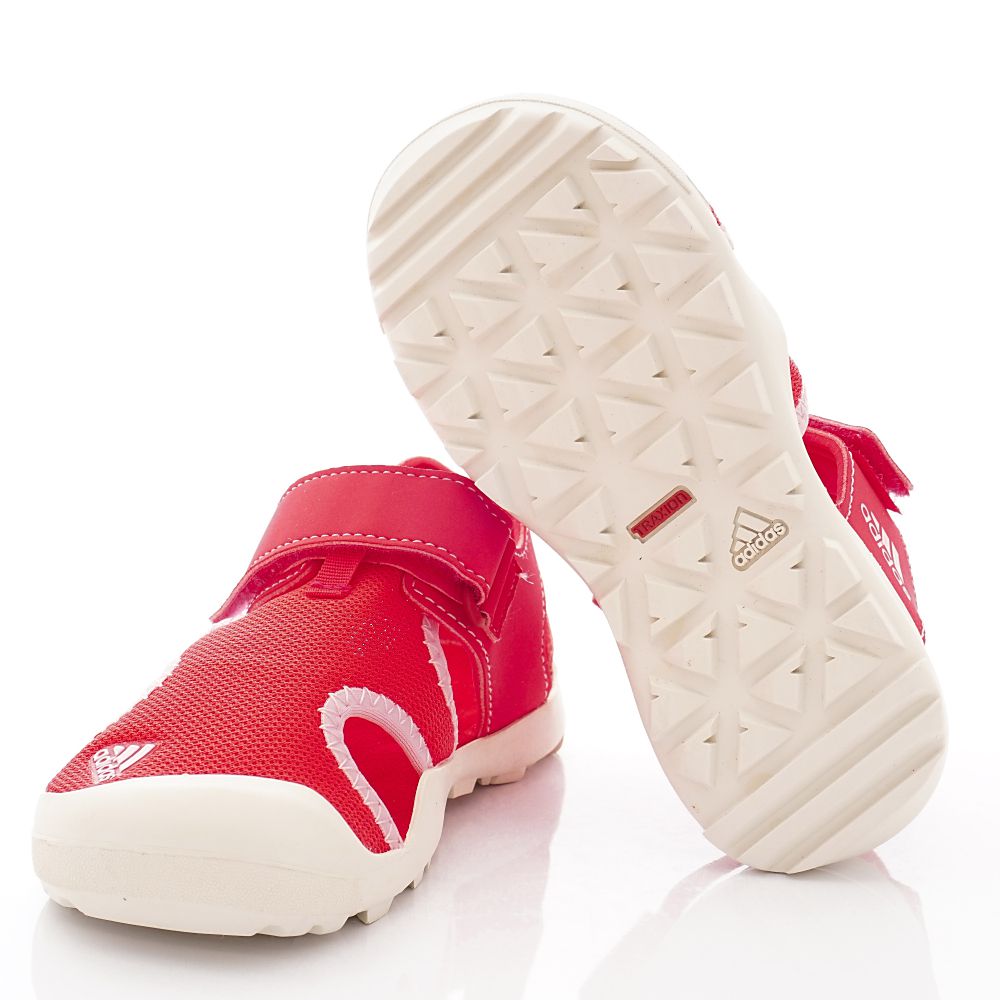 adidas - 愛迪達童鞋-護趾運動涼鞋(中大童段)-紅