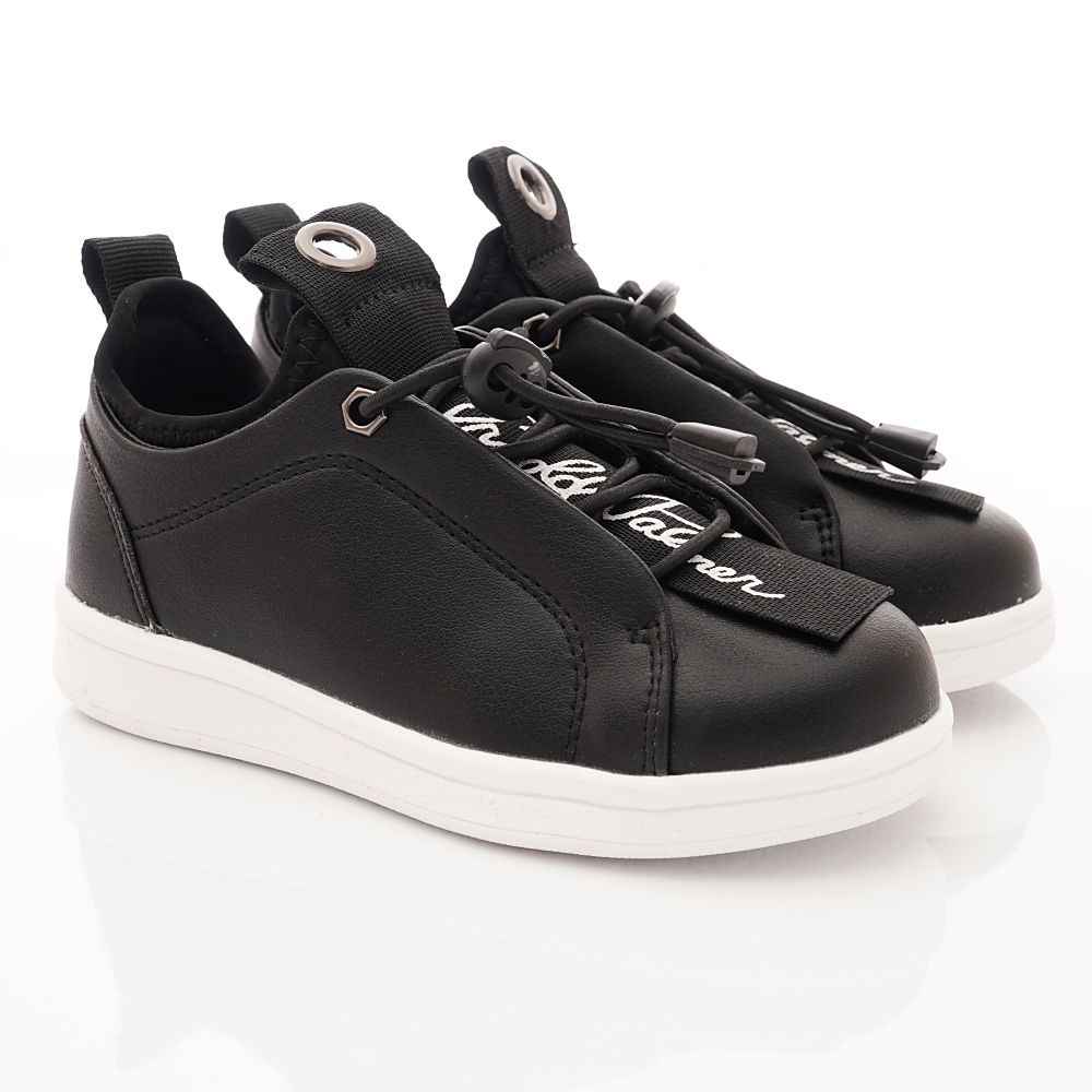 Arnold Palmer 雨傘牌 - 專櫃童鞋-韓風休閒雅痞專櫃款(中小童段)-黑-台碼=尺寸cm