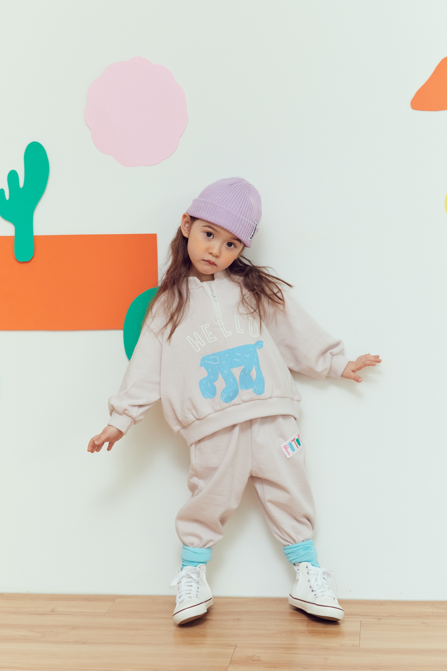 韓國 MINIATURE - 草原動物休閒套裝-粉杏