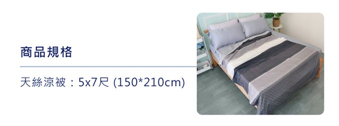 舒福家居 iSuFu - 頂級天絲石墨烯涼被-MIT台灣製造-藍調風150*210CM