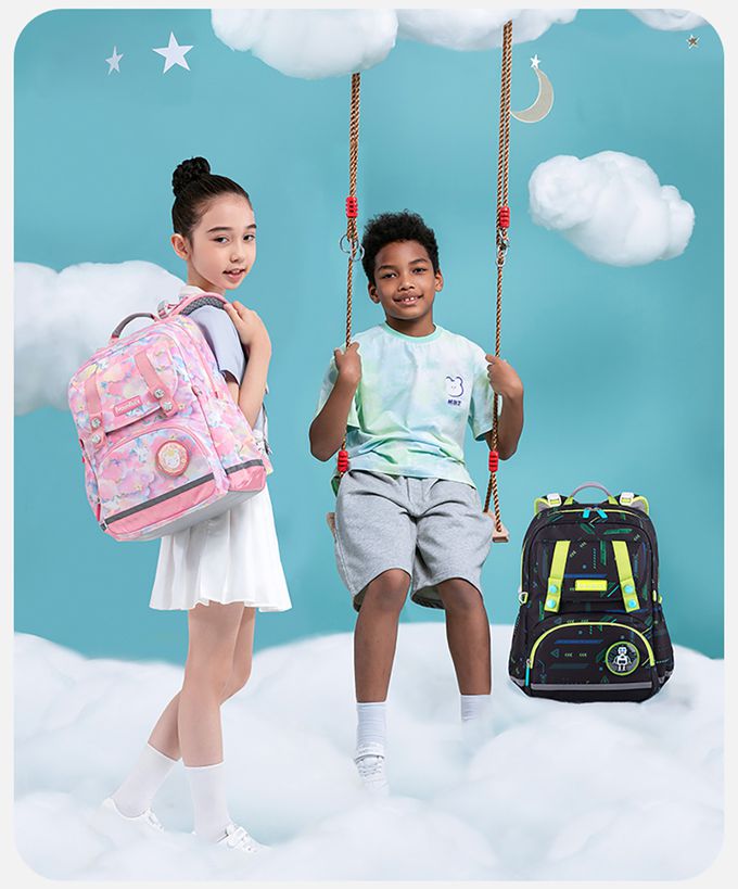 Moonrock - SP1 雲朵獨角獸護脊書包-LED胸扣2022款-建議身高95-140cm-19L