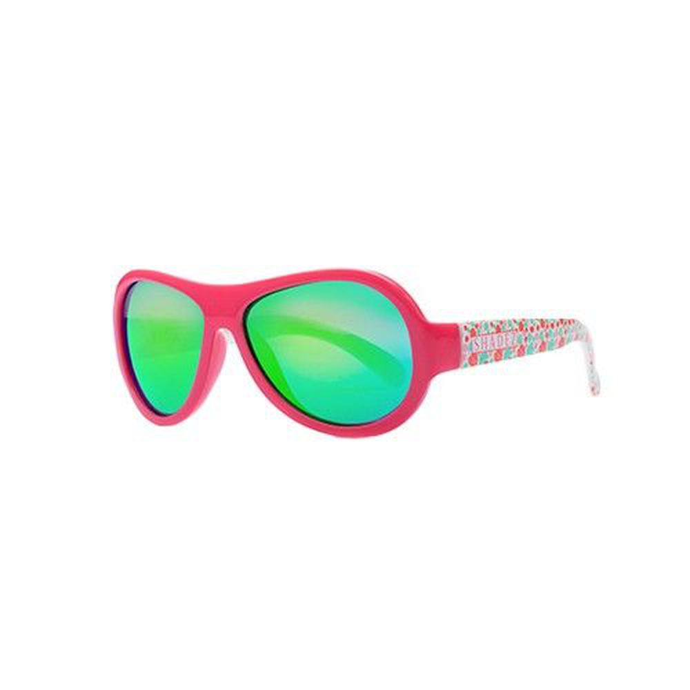瑞士 SHADEZ - 可彎折嬰幼兒時尚太陽眼鏡-粉色叢林 (3Y~7Y)