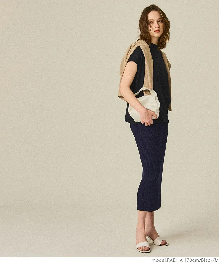 日本 COCA - 100%美國棉 厚磅短袖上衣-立領-黑