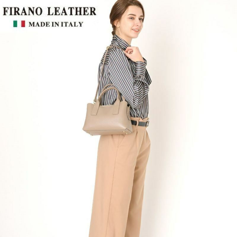 日本 FIRANO - STORY雜誌掲載 x 義大利製小牛皮系列 鱷魚紋側背兩用迷你手提包-GY
