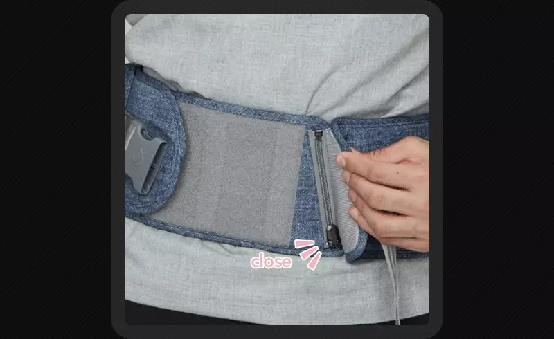 韓國 POGNAE - NO.5＋ 極輕全方位機能背巾-復刻牛仔灰