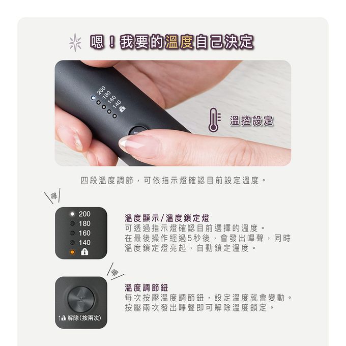 日本 TESCOM - 負離子直髮造型梳 TB550ATW-黑色