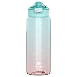 法國SANTECO - Ibiza Tritan冷水瓶-漸層藍(水量刻度)-1000ml