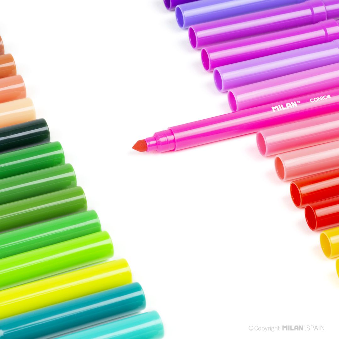 MILAN - 兒童可水洗彩色筆_細筆桿12色
