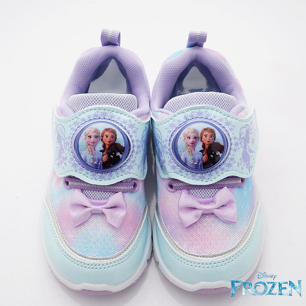 冰雪奇緣 - 台灣製冰雪奇緣電燈款(中小童段)-運動鞋-湖水藍