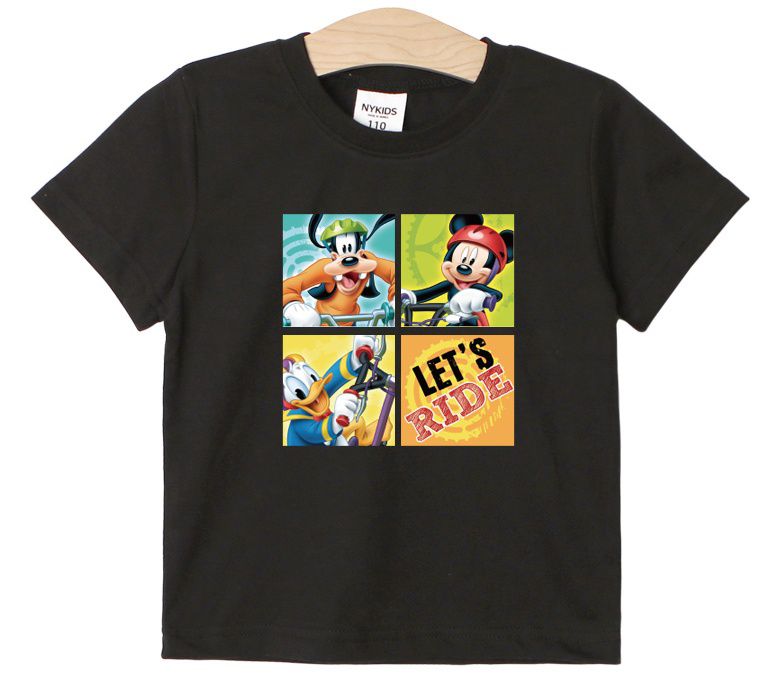 (韓製)正版迪士尼 - 純棉T-騎士米奇-天藍